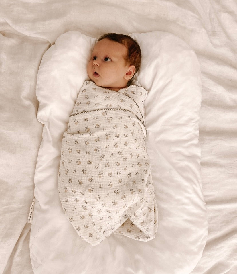“Posy” Floral Swaddle