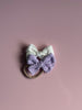 Purple Broderie Bow Headband