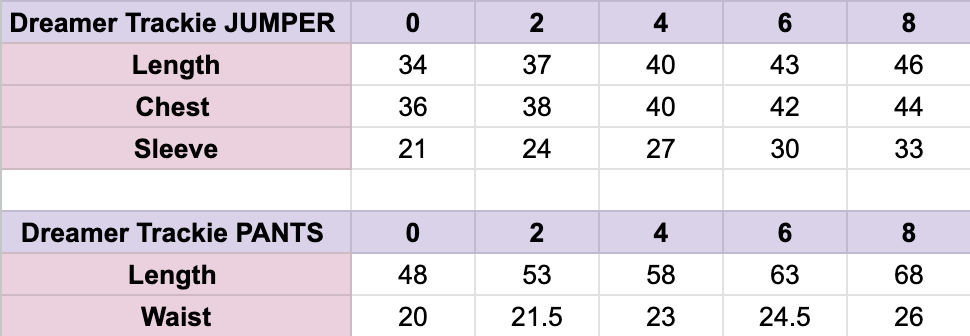Little-Dreamers-Tracksuit-size-chart