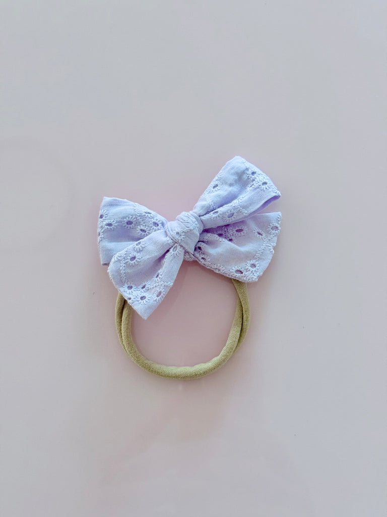 Broderie Bow Headband