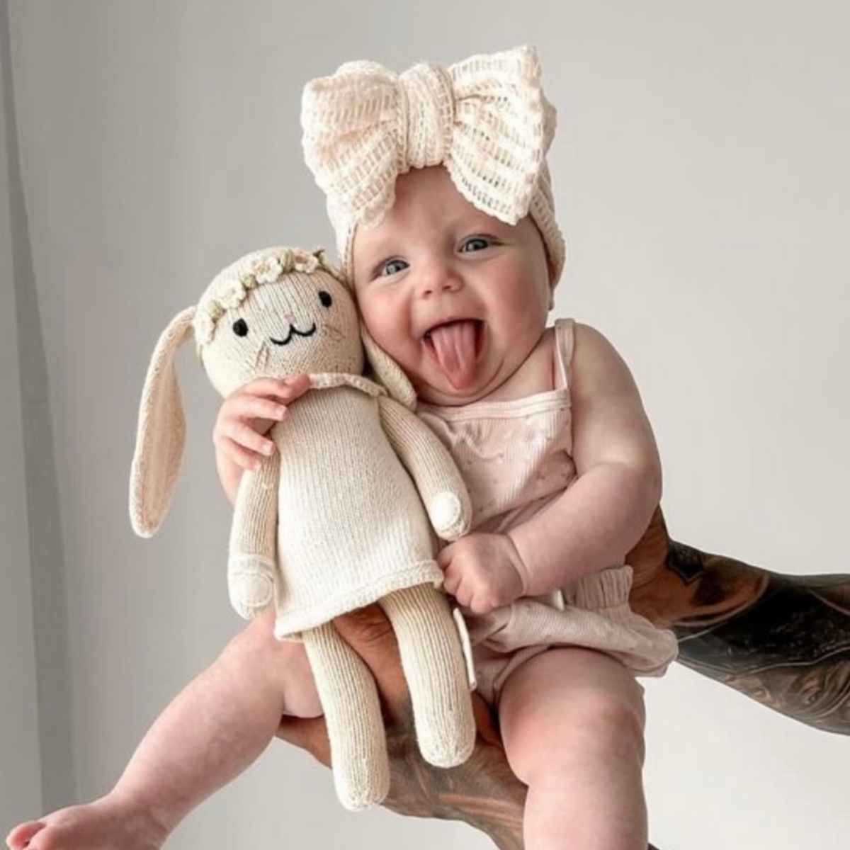 Crochet Topknot | Soft Textured Baby Headband | Mae & Rae– Mae and Rae