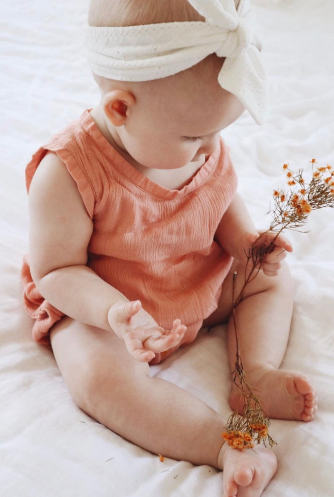 “Marlow” Romper - Peach