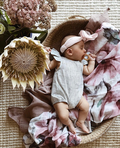 Baby Pink Fabric Topknot