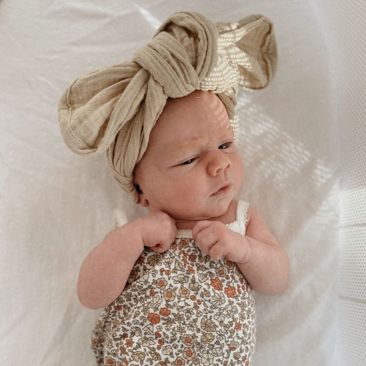 Golden Gauze Topknot