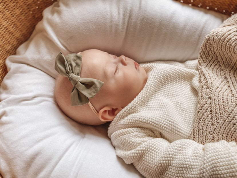 Olive Handtied Bow