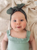Olive Georgette Fabric Topknot