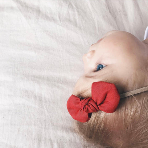 Red Fabric Bow