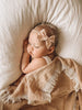 Peach Embroidery Bow