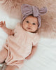 Lavender Gauze Topknot